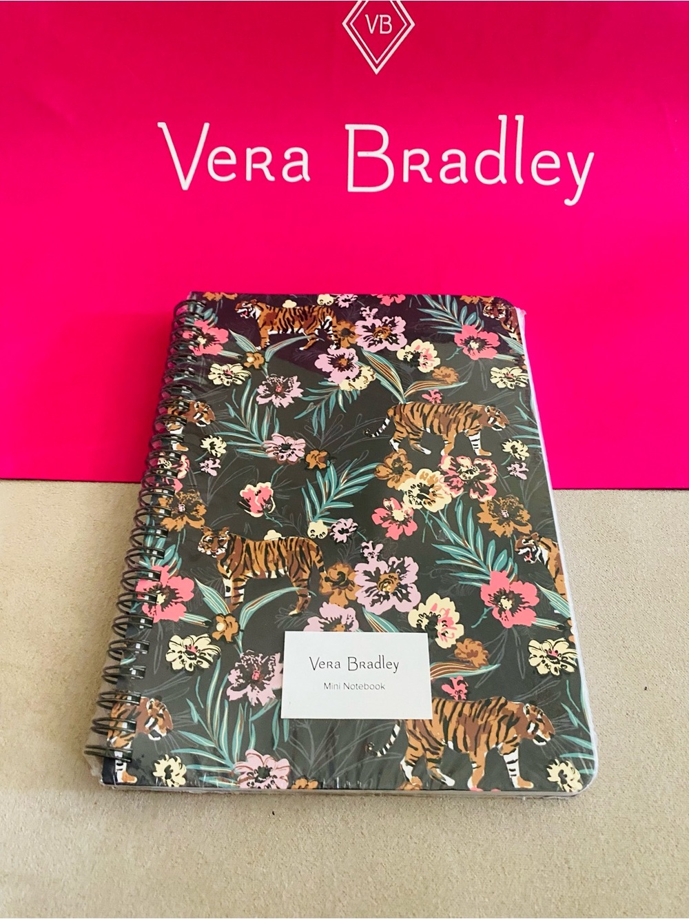 Vera Bradley Mini Spiral Notebook NWT Bali Jungle. 160 pages